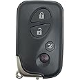 vurbemes Replacement Key Fob Cover Shell fit for Lexus ES RX GX GS KS RX350 GX460 ES350 GS300 GS350 GS430 GS450h ISC IS250 IS350 LS460 LS600h Keyless Entry Key Fob Case