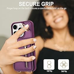 Jcxtrombulous Crossbody Wallet Case for iPhone 14