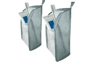 Standing Toiletry Bag - Portable Foldable with Hanging Hook, EVA Clear Waterproof for Travel, Home, Bathroom and Makeup, Ligh