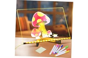 Uonlytech Glow Writing Board Erasable Board for Coloring Transparent
