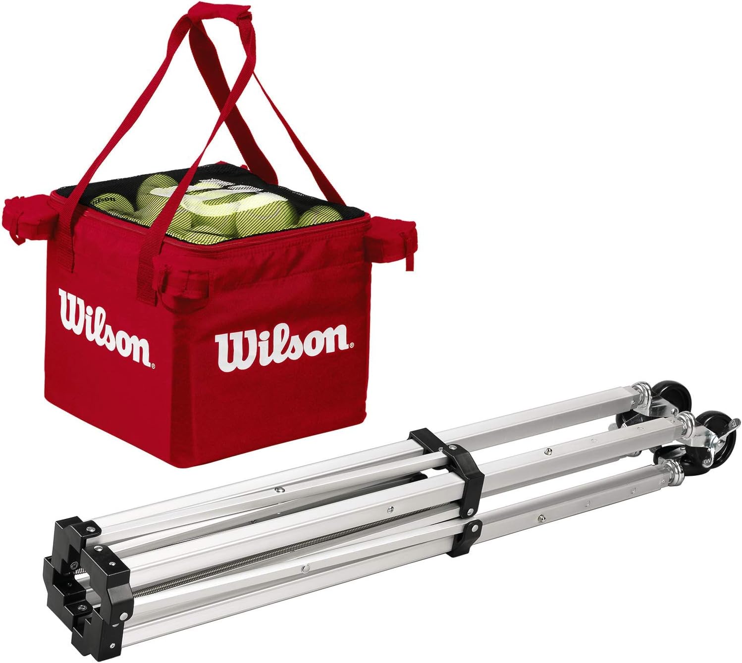 Wilson Teaching Cart Traveler W/Red Bag : Sports & Outdoors