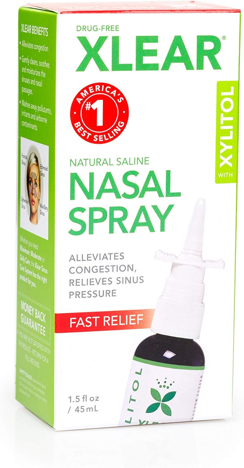 Xlear Nasal Spray with Xylitol, 1.5 fl oz (Pack of 2): Health & Personal Care