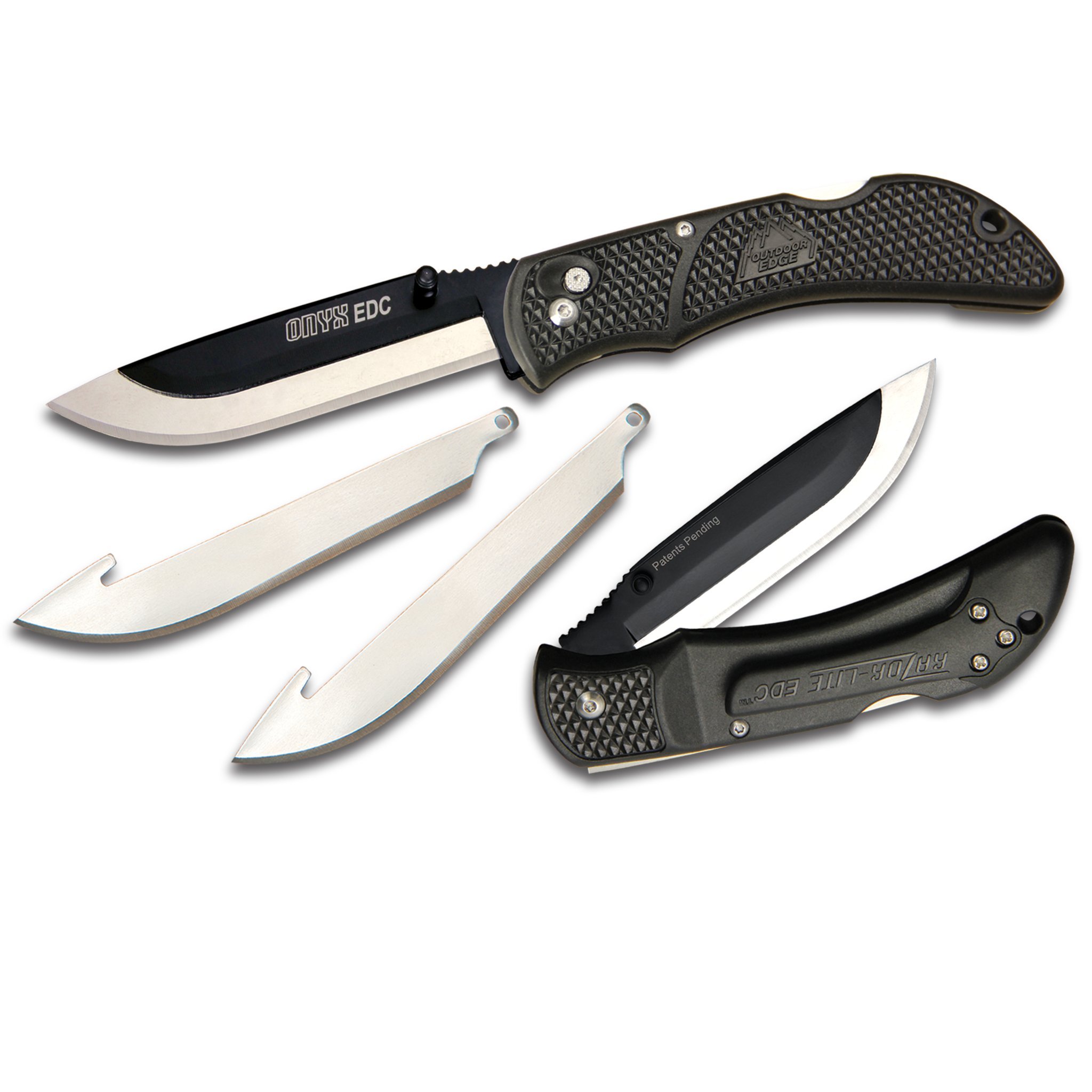 Outdoor Edge Onyx EDC, OX10, 3.5 Inch Replaceable Razor Blade Folding