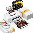 Liene M100 4x6'' Photo Printer Bundle (180 pcs +5 Ink Cartridges), Wi-Fi Picture Printer for iPhone, Android, Smartphone, Computer, Dye-Sublimation, Portable for Home Use