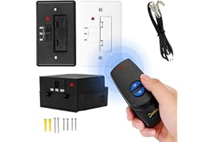 CASMER Gas Fireplace Remote Control Kit,Fit for Ambient Technologies Fireplace,Remote Control Replace RCM-RX/RMC RX RCT RCMT RCT RCST RCB TLM TLT WWTD and Wmtd Transmitters,No Battery Lifetime GNTEE