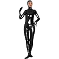 VSVO Shiny Spandex Open Face Full Bodysuit Zentai Suit for Adults and Children