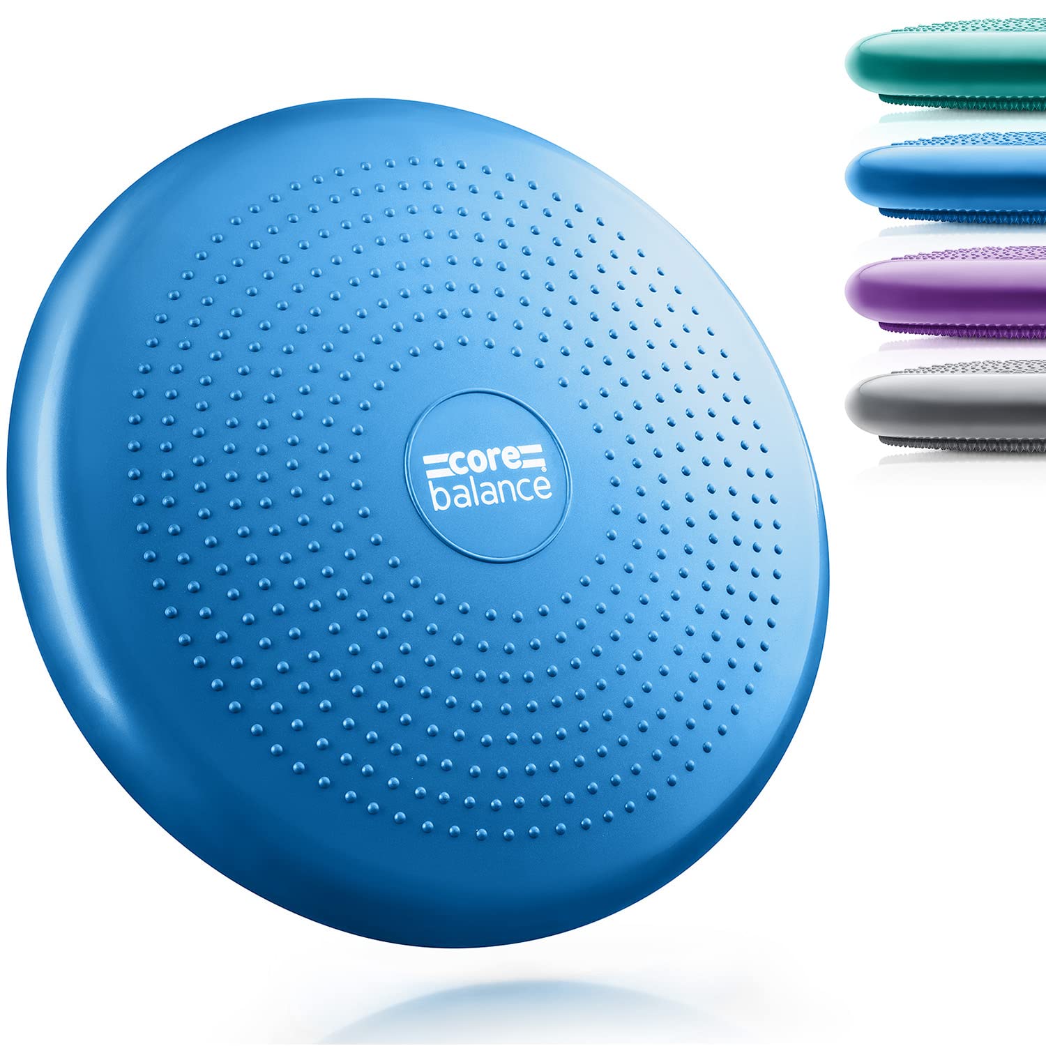 Core Balance Inflatable Wobble Cushion Stability Training Air Pad Board With Pump