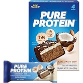 Pure Protein Coconut Joy Protein Bars, 20g Protein, Gluten Free, 4 Ct