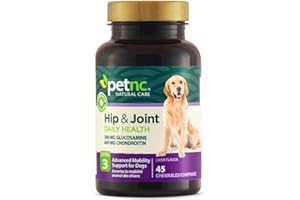PetNC Natural Care Hip and Joint Health Advanced Chewables for Dogs, 45 Count