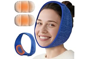 comfheat Face Heating Pad for TMJ, Moist Heat Microwave Heated Wrap for Jaw, Wisdom Teeth Recovery, Reducing Symptoms of Jaw 