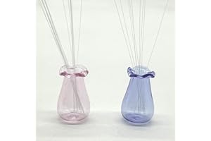 SPANSEE 2 PCS Cat Whisker Vase, Mini Vase for Cat Whiskers, Miniature Vase, Tiny Vase for Decor, Cat Whisker Holder