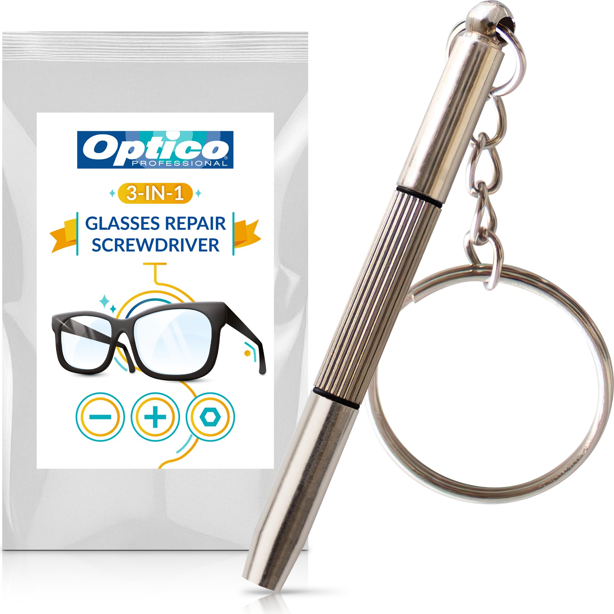 Photo 1 of Glasses Repair Kit, Mini Screwdriver Set for Eyeglass and Watch Repair (3-in-1 Kit)