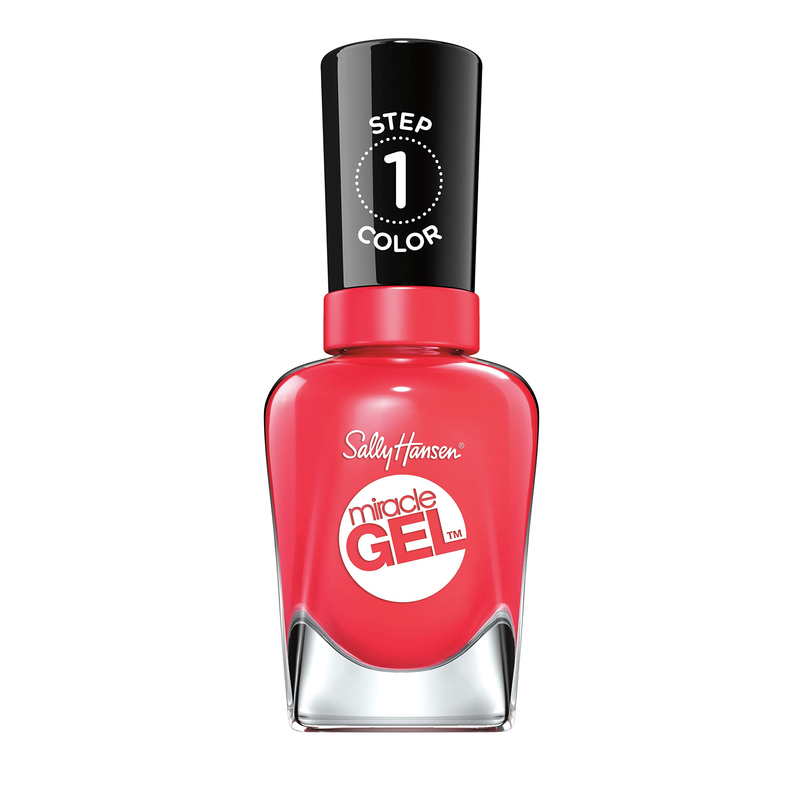 Sally Hansen Miracle Gel Nail Polish At-home gel manicure, 33 Redgy, Soft Red Shades - 14.7 ml