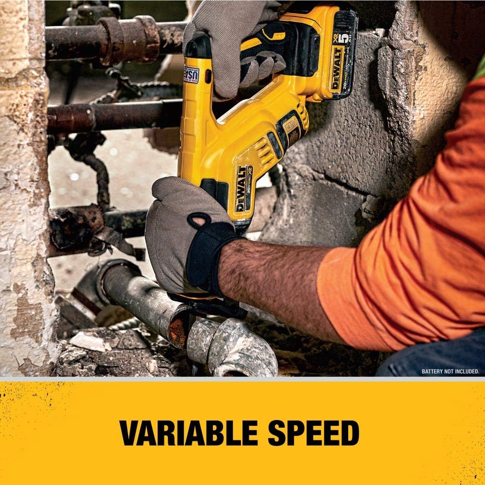 DEWALT 20V MAX XR Reciprocating Saw, Compact, Tool Only (DCS367B) - - 