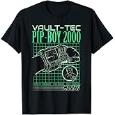 Fallout Video Game Pip-Boy 2000 Interface Retro Graphic T-Shirt