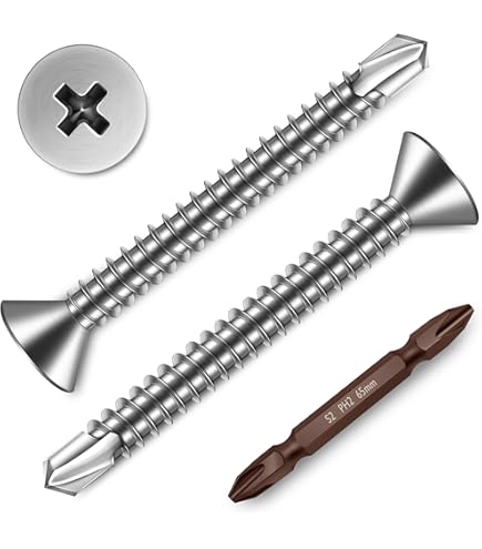 Tornillos Autoperforantes De Acero Zincado - 4.2x25 Mm, Cabeza Phillips, Pack De 50 Unidades