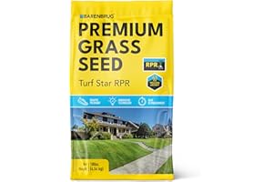 Barenbrug Turf Star Regenerating Perennial Ryegrass Lawn Seed with Yellow Jacket Seed Coating, Fast-Acting Durable Grass Seed Mix for Lawns, 10-lb. Bag