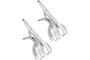 QWORK 9" Locking Pliers, 2 Pack Metal Welding Clamp, Quick-lock Release for Easy Removal