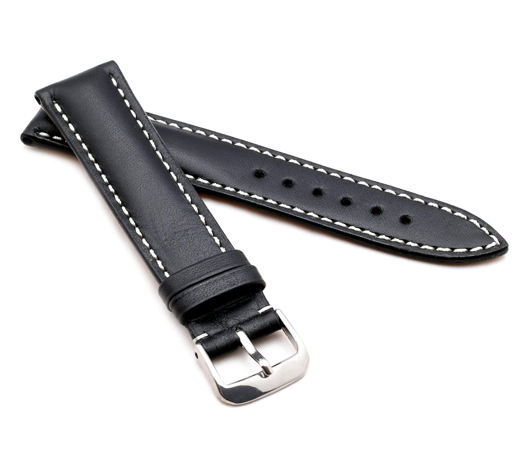 RIOS1931 Unisex Watch Strap 18 mm Juchtenleder St. Petersburg Model, Strap.