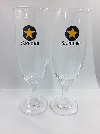 Amazon Co Jp サッポロ Sapporo 黒ラベル 樽生 足付きビヤグラス プレゼント ギフト ビールグラス 380ml 2個 セット ブラックスター ホーム キッチン