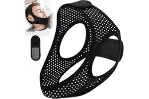 KAWVISY Chin Strap for Sleeping, Anti Snoring Chin Strap for Snoring, Breathable Anti Snore Chin Strap for Men and Women with Extension Strap, Airflow Jaw Strap Reusable Stop Snoring Solution (22 in)