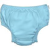 Snap Reusable Absorbent Swimsuit Diaper-Aqua-4T