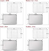 HaWare 8-Piece Stainless Steel Baking Tray Set with Racks 4 Pans 4 Racks view 7