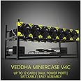 RXFSP 6/8 GPU Aluminum Stackable Open Air Mining Computer Frame Rig Ethereum Veddha (V4C-8/12GPU)