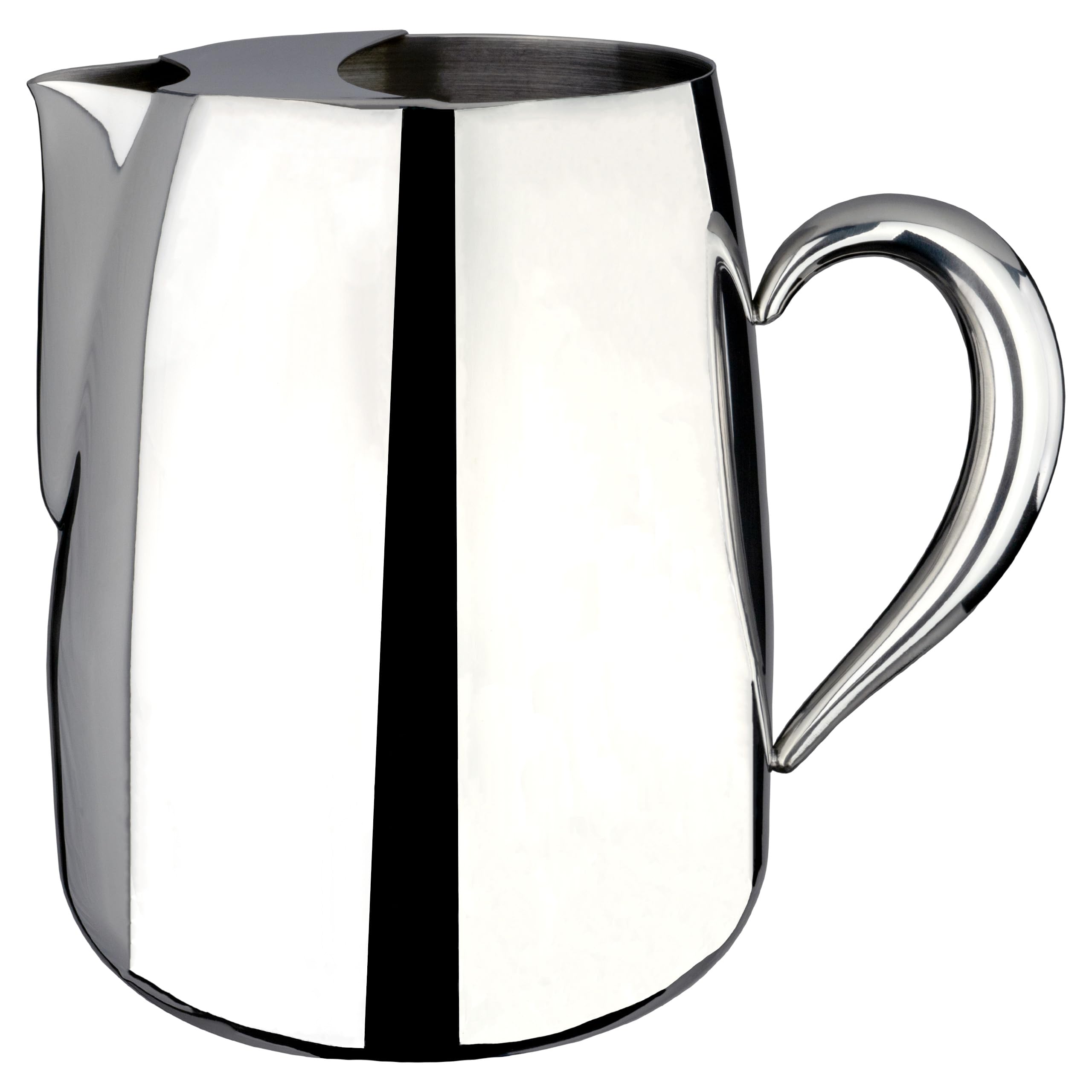 Café Olé Premium Water Jug, 72oz / 2 Litre Serving Jug, Stainless Steel, Classic Handle Design with Mirror Finish, Perfect Pour Spout