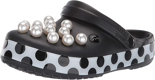 classic timeless clash pearls clog