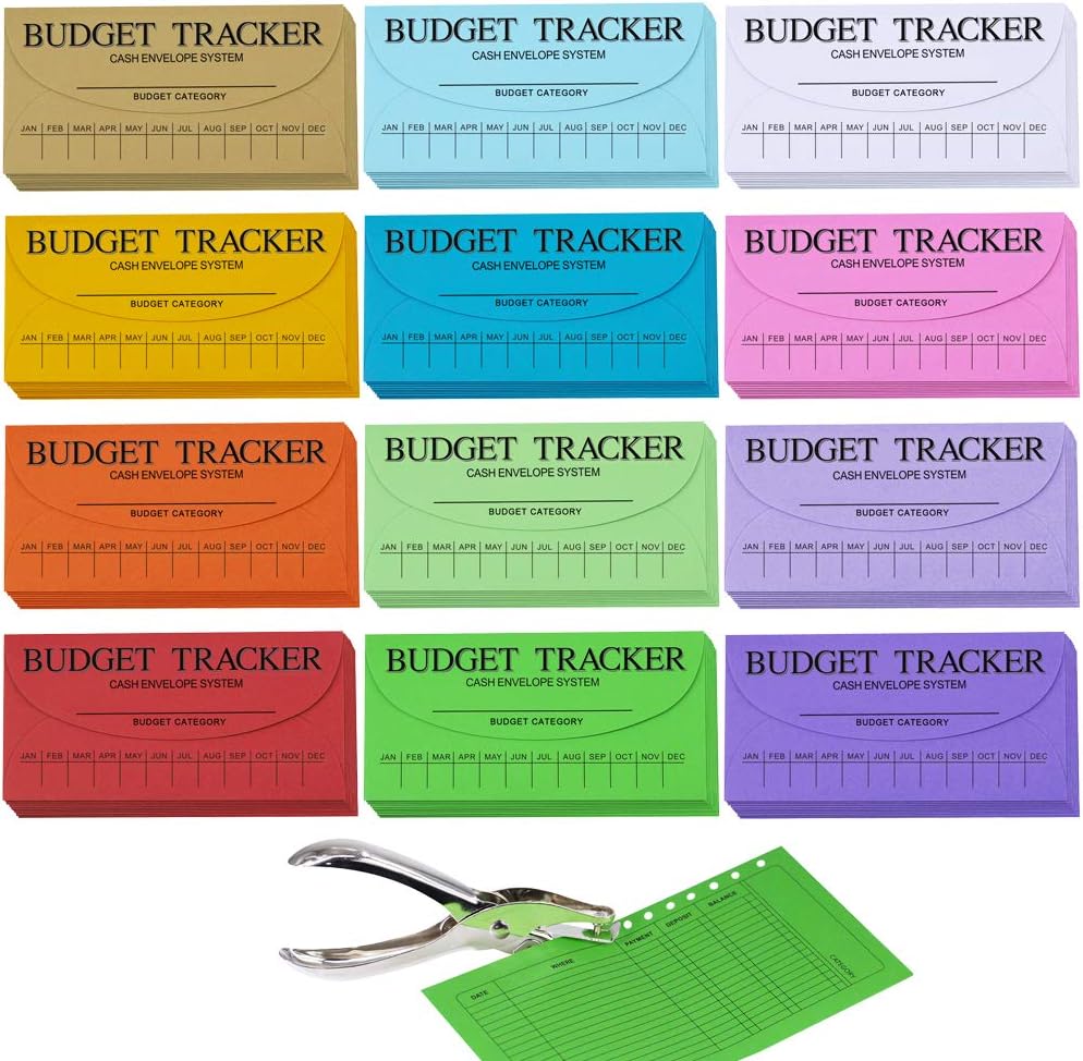 120 Pcs 12 Colors Cash Envelope Budget System Savings Deposit Envelopes