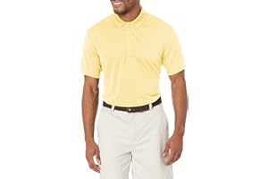 PGA TOUR Men's Airflux Solid Mesh Short Sleeve Golf Polo Shirt (Sizes S-4x)