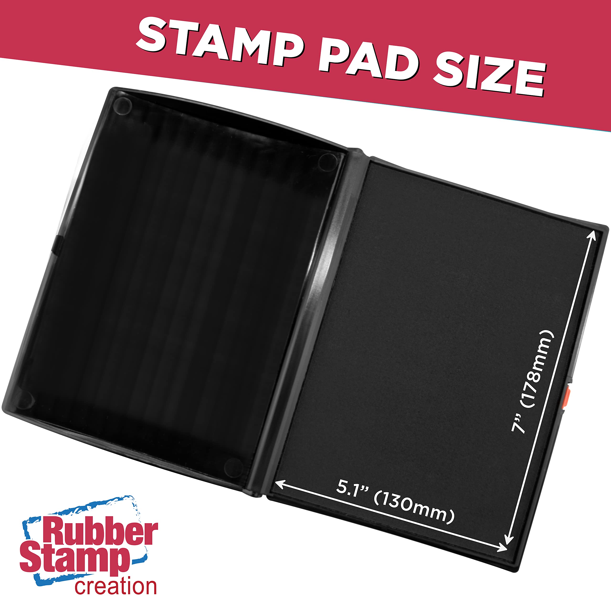 Large Premium Black Ink Stamp Pad - 5