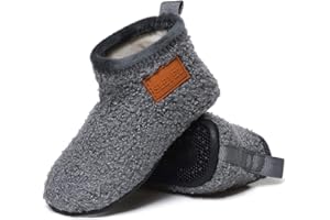 ditont Toddler Slippers Non-Slip Lightweight Comfortable Kids Indoor Grip House Home Shoes for Boys Girl