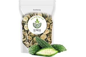 Sookwang Dried Bitter Melon Slices, Bitter Gourd Herbal Tea Ingredient, No Additives, Unsweetened, Air Dried, for Tea or Cooking_8.8 oz (250g)