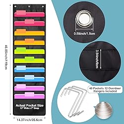 Geyee 4 Pack Wall Hanging File Folders