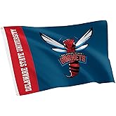 Desert Cactus Delaware State University DSU Flag - 3 x 5 Feet Hornets Banner, Indoor/Outdoor Durable Fabric, 100% Polyester Design (Style B)