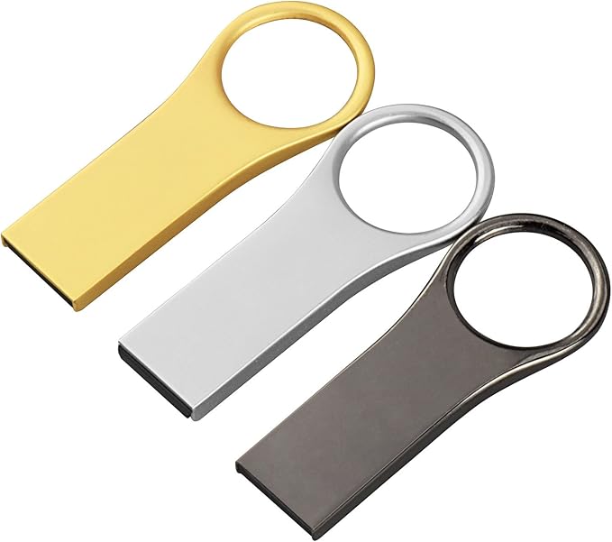 RAOYI Waterproof USB Flash Drives 3 Pcs 16GB Metal USB2.0 Thumb Drive
