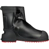 TINGLEY Workbrutes G2 - PVC Overshoe - 10" Ht. - Black Upper - Red Sole - Cleated Outsole, XS