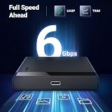 UGREEN 2.5 Inch USB C SATA Hard Drive Enclosure USB C SSD Caddy 6Gbps Tool Free view 2