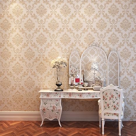 Amazon 3d壁紙 Idyllicベッドルーム暖かい壁紙 不織布壁紙 水リビングルーム壁紙 壁紙behind The Tv D 壁紙