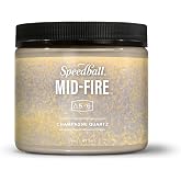 Speedball Mid-Fire Glaze, Champagne Quartz, 16 Ounce Jar for Pottery and Ceramics