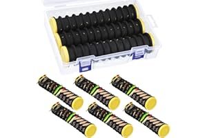 Rotatingpals 6 Pcs Fishing Leader Holder Snell Hook Storage with 72 Line Slots Organizer Fishing Storage Tackle Organizer and Keeper Rigger for Walleye Catfish