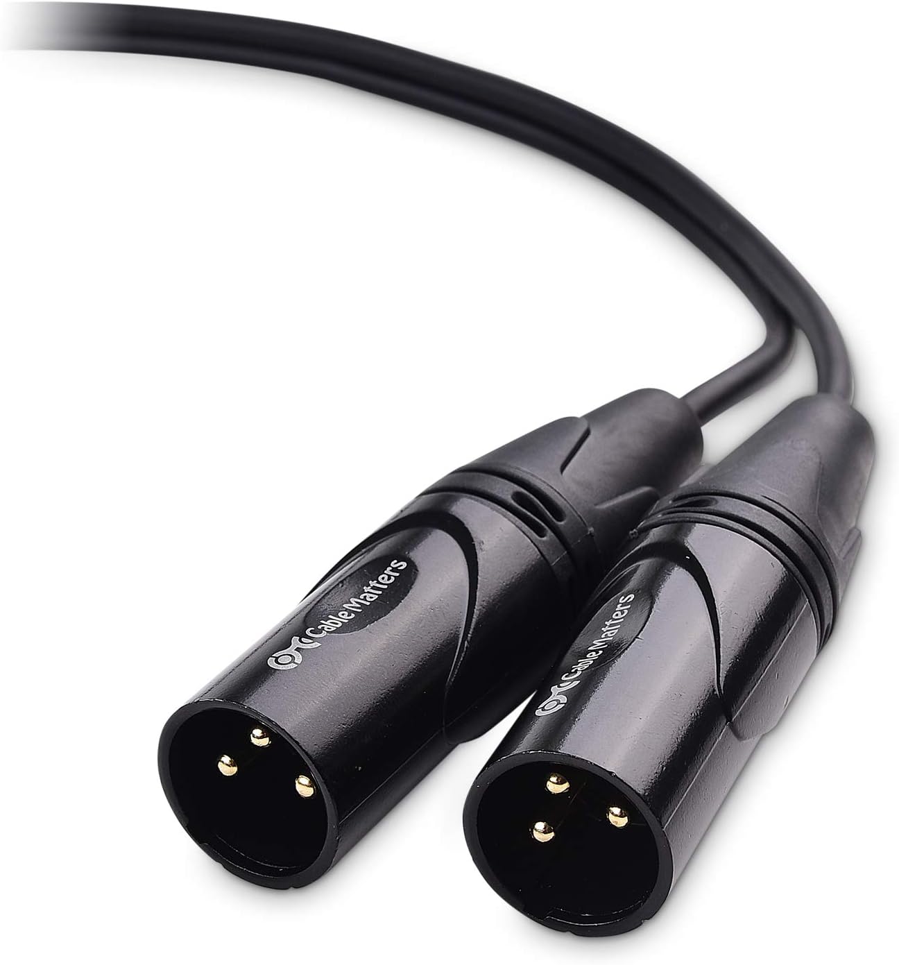 Cable Matters XLR Splitter Cable, Female to 2 Male XLR Y Cable - 18 Inches: Musical Instruments