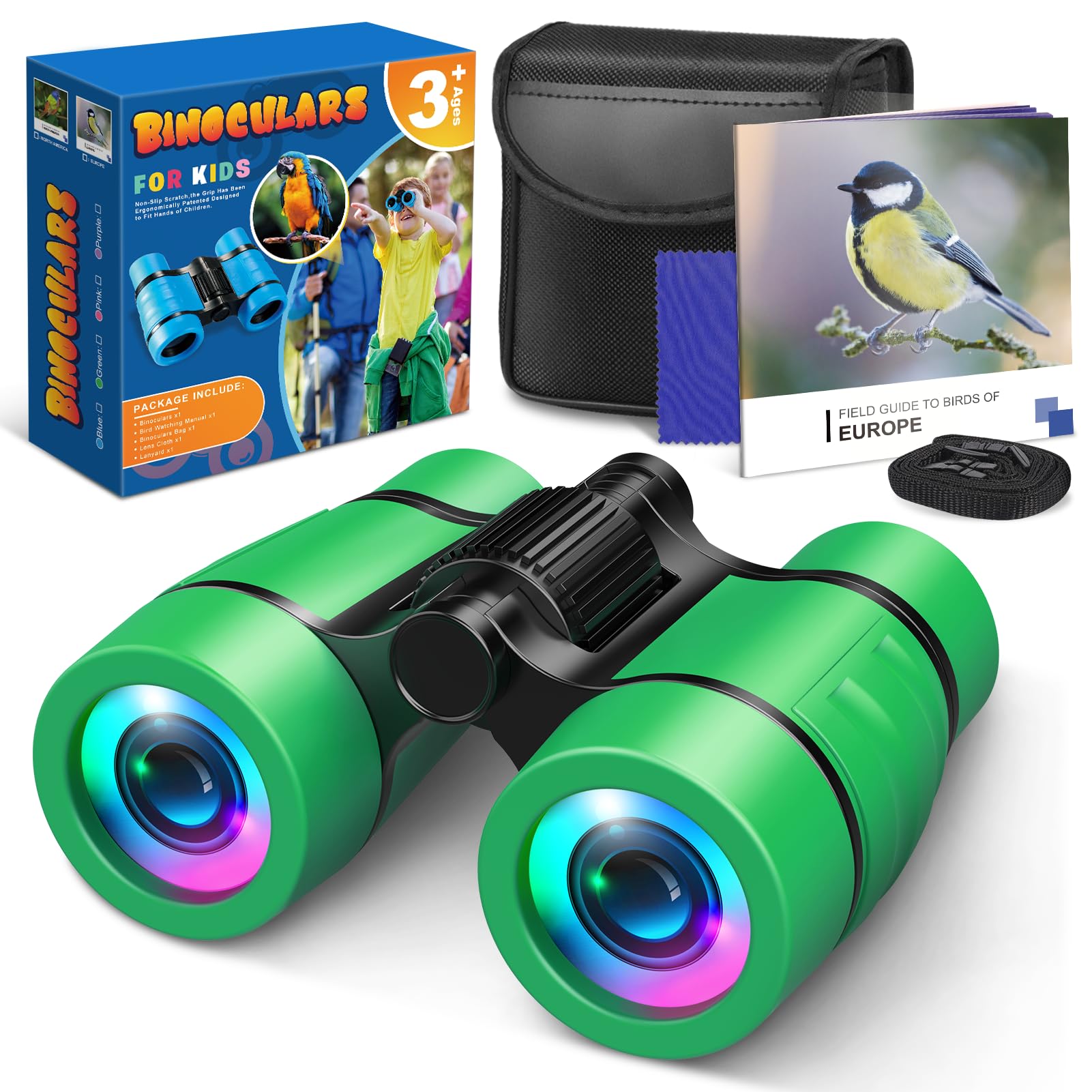 HappyKidsClub Boys Toys Age 3-9, Binoculars Kids 3-9 Year Old Boy Girls Gifts Garden Toys