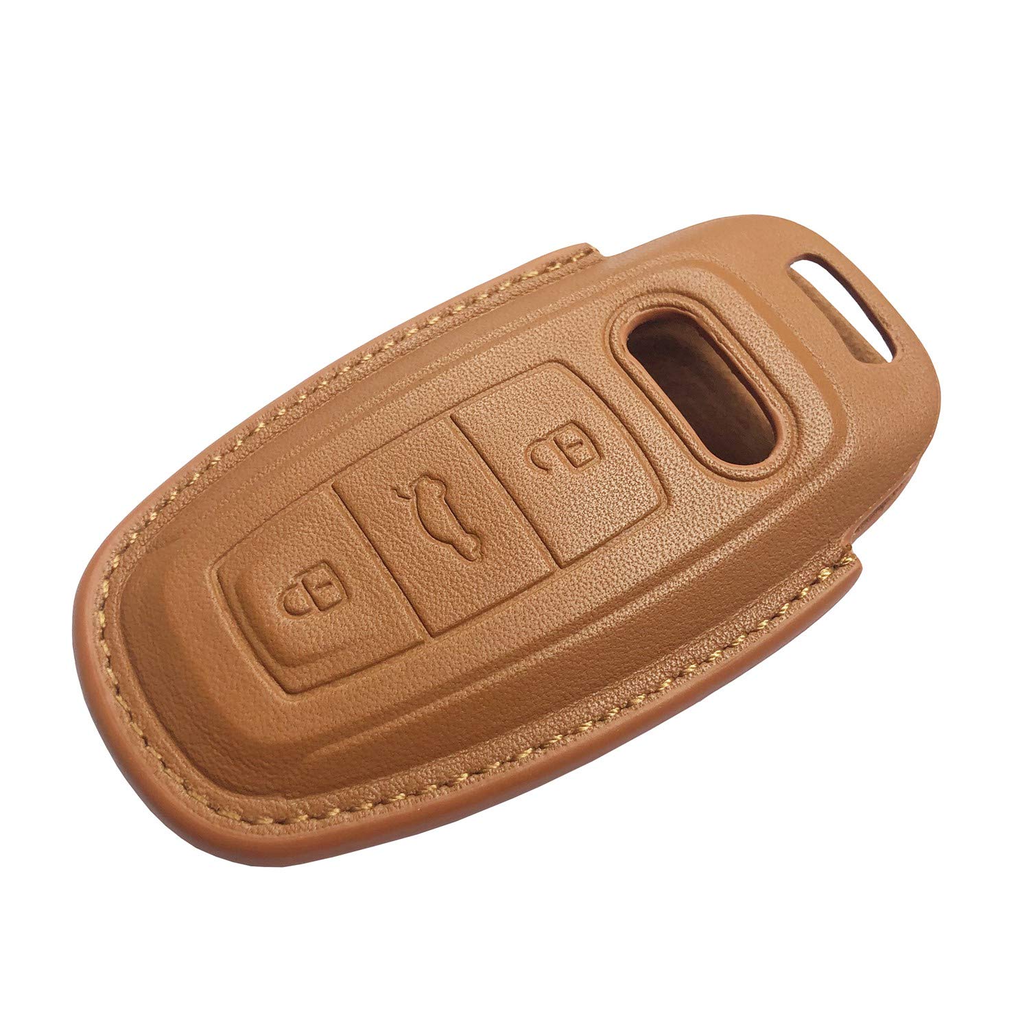 Rockxia Leather Key Fob Case Cover For New Audi 2018 And