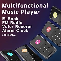128GB MP3 Player with Bluetooth 5.2, Portable Music