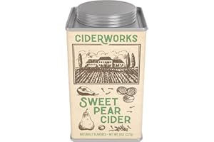 McSteven's Ciderworks Sweet Pear Cider Mix - Perfect Combination of Sweet and Spice, Naturally Flavored Cider Mix in 6.25oz Square Tin - Just Add Water