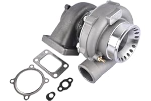 Niyako Turbo Charger with Gaskets, Anti-Surge Compressor AR.70/63 Universal Turbocharger T3 Flange, Replacement# GT3582 GT35 GT3582R Fit 2.5L-6.0L Engines Water and Oil Cooled