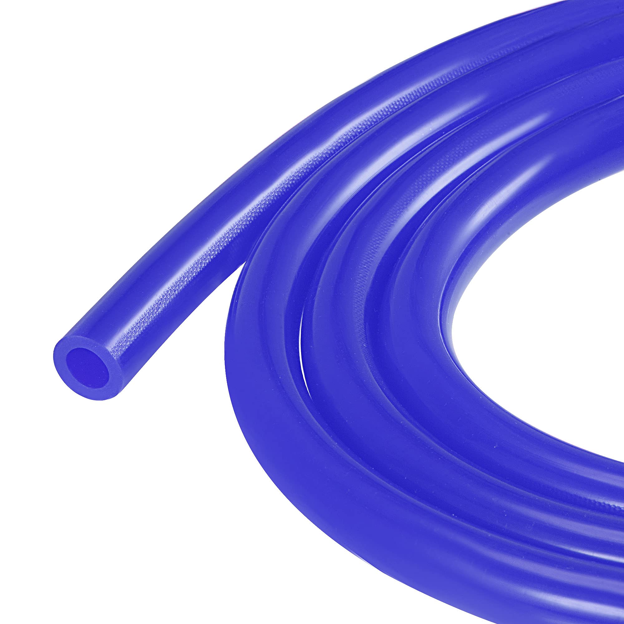 sourcing map Vacuum Silicone Tubing 10mm(3/8") ID 16mm OD 3mm Wall Thick Tube Hose for Engine 10ft Blue